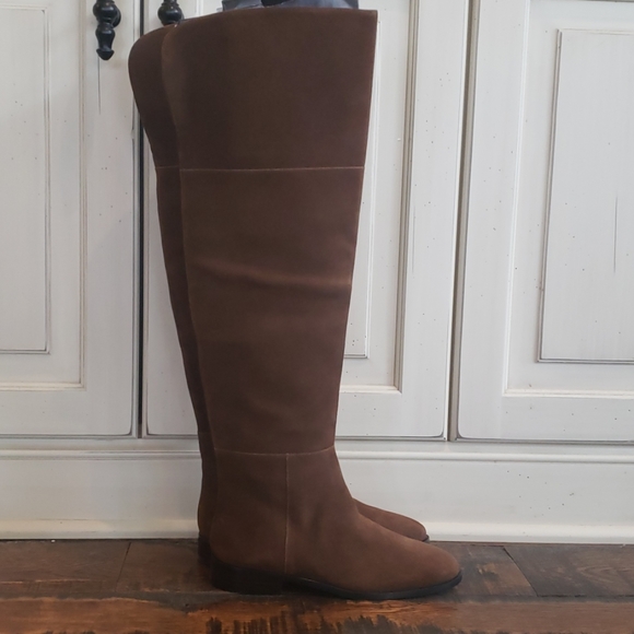New J. Crew Over the knee boots in suede K2741 $325 - Picture 3 of 5